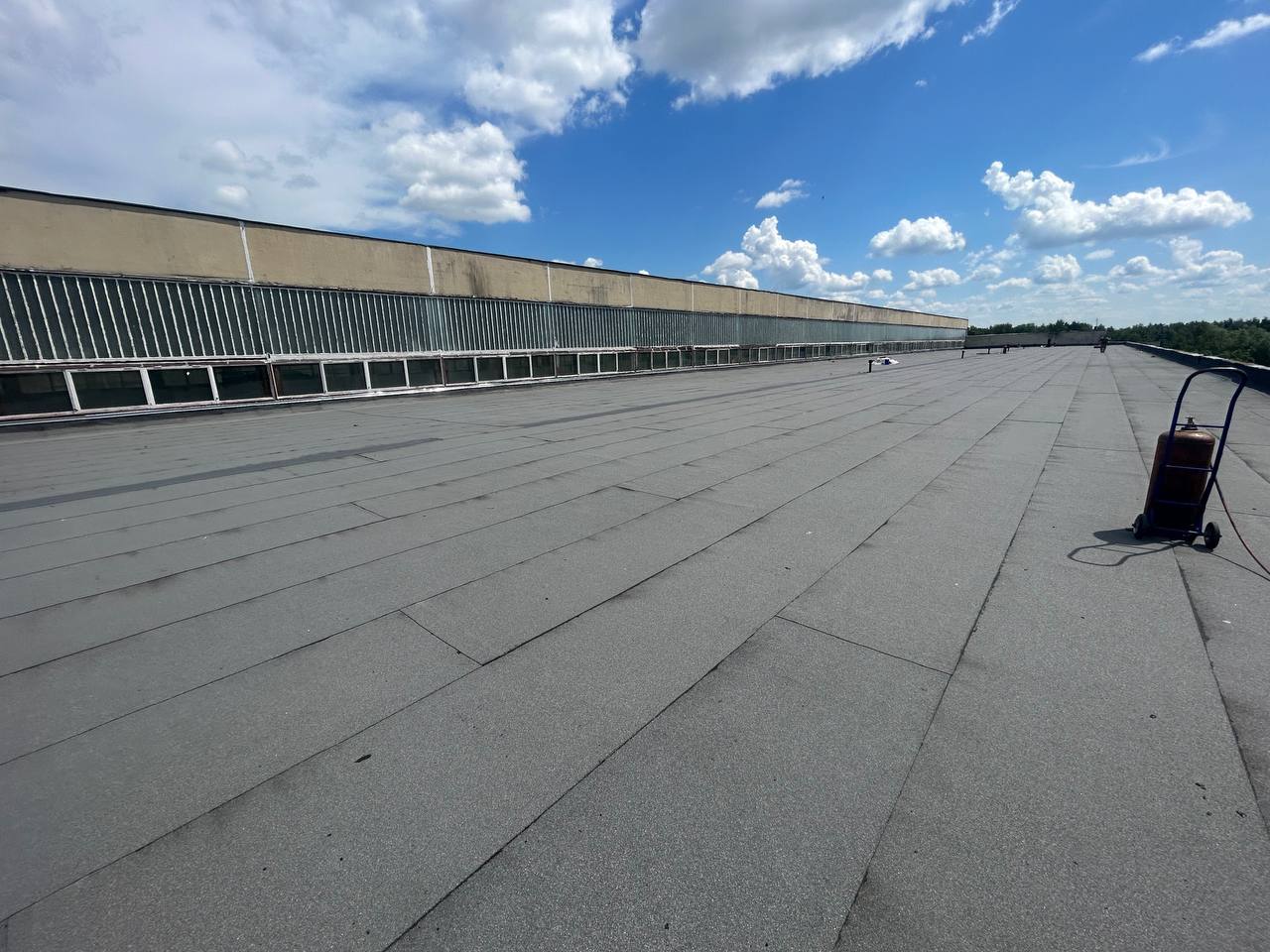 Кровельные работы на объекте